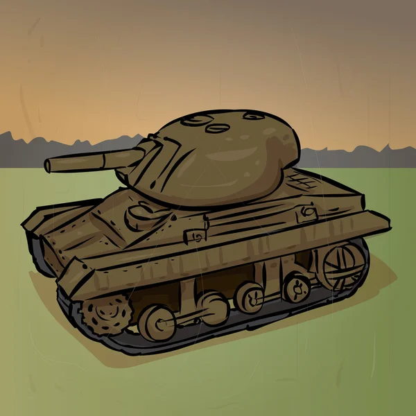 American light tank M22 Locust — Stock Vector