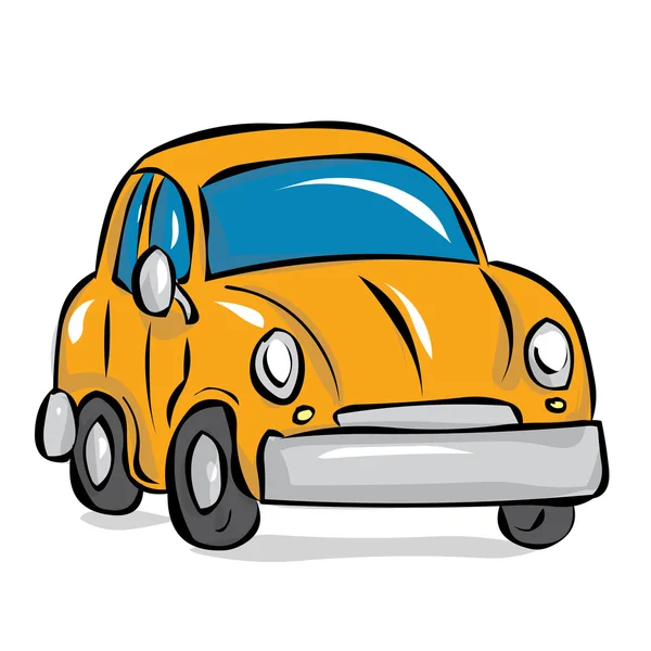 Lindo coche retro . — Vector de stock