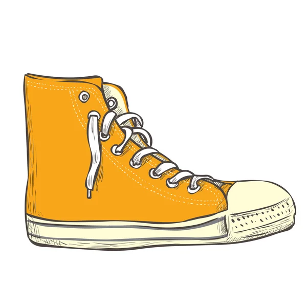 Overzicht vintage sneakers — Stockvector