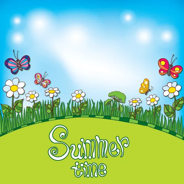 elle çizilmiş yaz arka plan