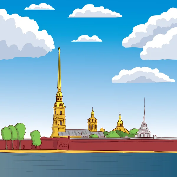 Kale Nehri yakınında. St. Petersburg, Rusya Federasyonu