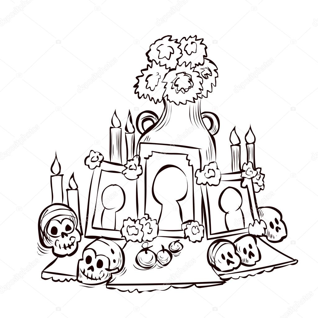 Dia de Muertos. Mexican tradition. 