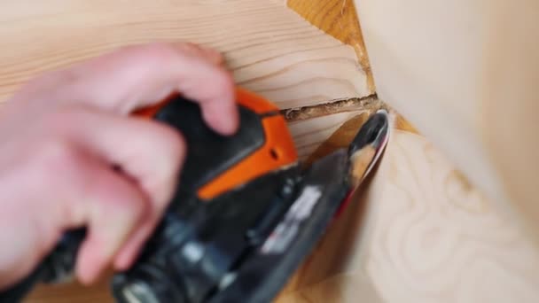 Restaurování Dřeva Profesionální Restaurování Dřevěného Domu — Stock video