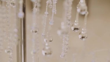 Dekoratörler iş başında. Dekoratör etkinlikte alanı taze çiçeklerle süslüyor. Alçak bir merdivende duruyor.