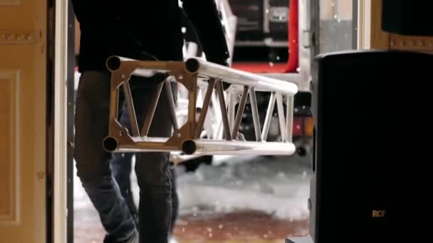 Créer Une Structure Pour Scène Structures Métalliques Installées Pour Créer — Video