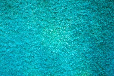 Yakın plan mavi kabarık kumaş arkaplan dokusu
