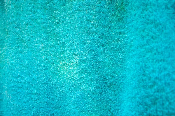 Detailní Modrá Nadýchaná Tkanina Pozadí Textura — Stock fotografie