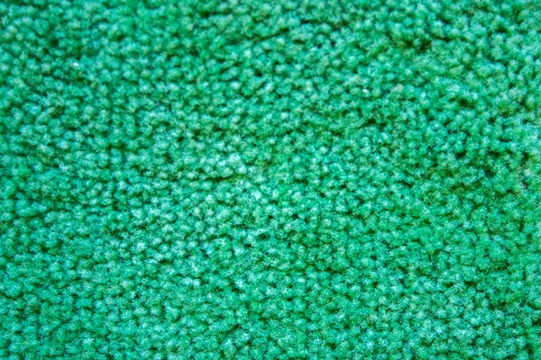 Closeup Green Fluffy Fabric Background Texture — Stock Photo, Image