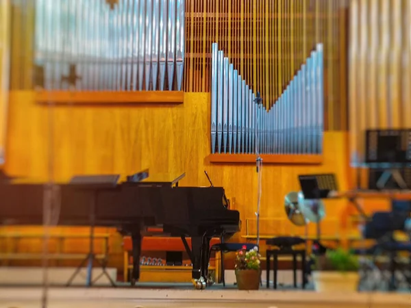 Organ Row Seats Grand Concert Hall 그랜드 콘서트 콘서트 오르간 — 스톡 사진