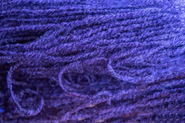 Yakın plan mavi iplik arkaplan dokusu