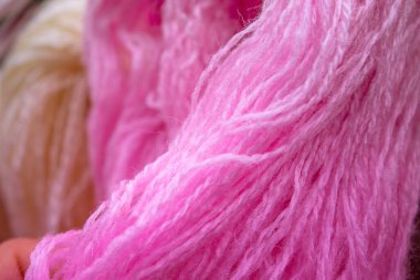 Pembe iplikleri kapat arkaplan dokusu