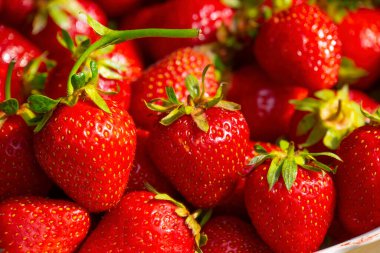 Yakın plan çilek, meyve arkaplan dokusu