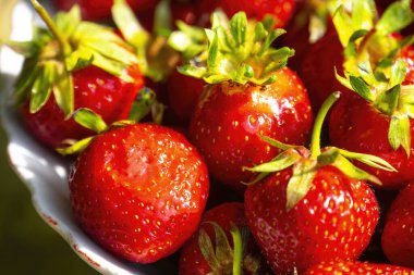 Yakın plan çilek, meyve arkaplan dokusu