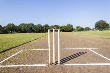 Kriket Pitch Wickets alan