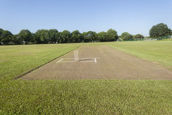 Campo di Wickets del passo del cricket — Foto Stock