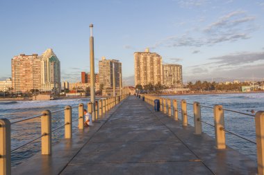 Durban sahil sörf manzara