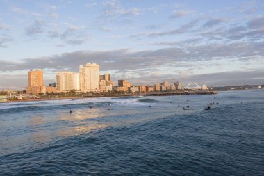 Durban sahil sörf manzara