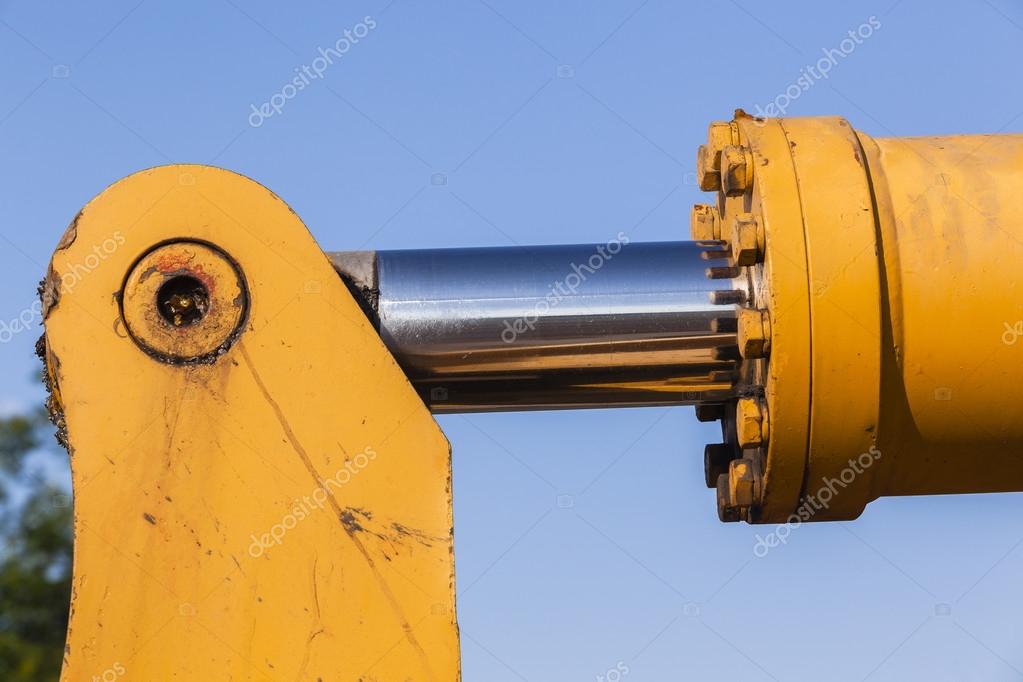 Hydraulic Cylinder Pin — Stock Photo © ChrisVanLennepPhoto 103921348