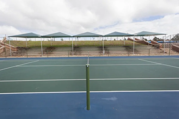 Tenis Trybunał niebieski zielony — Zdjęcie stockowe