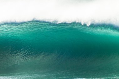 Dalga mavi okyanus duvar