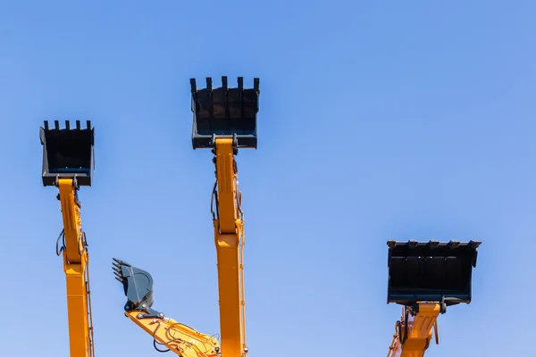 Erdarbeiten Maschinen neue Grader Eimer — Stockfoto