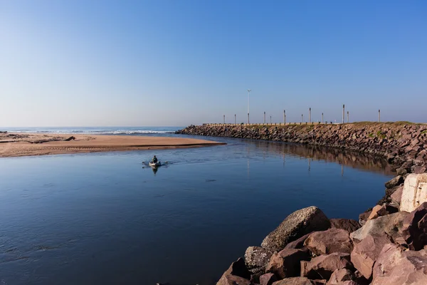 Rivermouth Beach Ocean — Stock fotografie