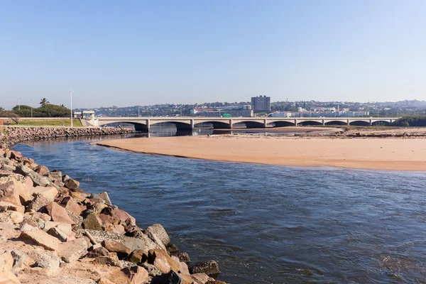 Floden munnen Ocean — Stockfoto