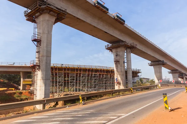 建设新的高速公路匝道连接 — 图库照片
