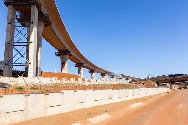 Construcción industrial Nueva rampa de autopista —  Fotos de Stock