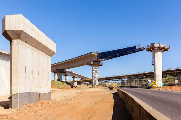 Industriële bouw nieuwe snelweg Junction — Stockfoto