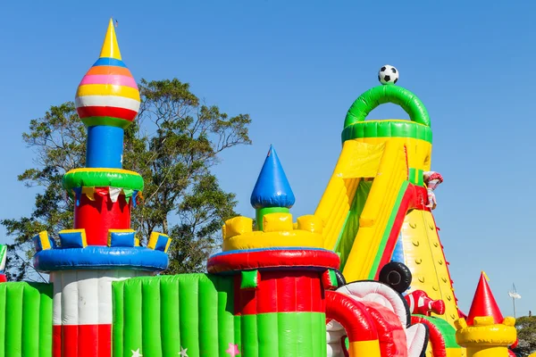 Castelo inflável Slide feriados evento — Fotografia de Stock