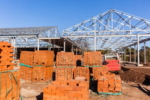 Construction Roof Structure Bricks — Stock Photo, Image