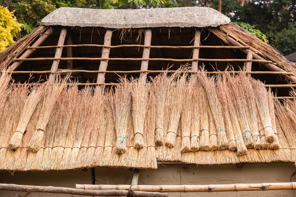 Telhado Grama Thatching — Fotografia de Stock