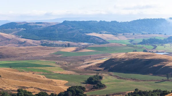 Farming Valley Panorama Foto Bild Midlands Natal Väg Till Dargle — Stockfoto