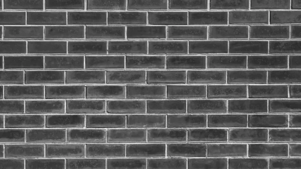 Mur Briques Argile Détail Étroit Abstrait Noir Blanc Fond Panoramique — Photo