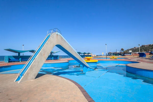 Beach Public Swimming Pool Water Slide Water Both Pools — Stock Photo, Image