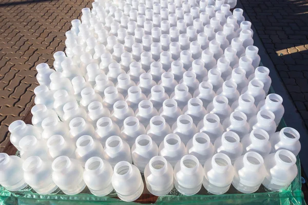 Plastic Small Bottles Dozens — Stock Photo, Image