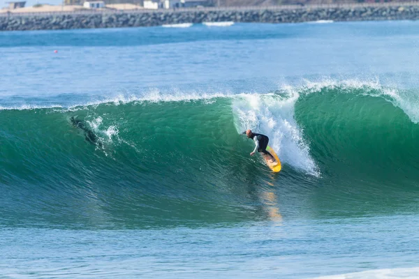 Surf Surfer Ride Ocean Wave Azione — Foto Stock