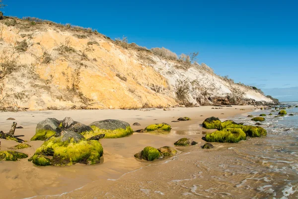 Strand Sand felsigen Farben — Stockfoto