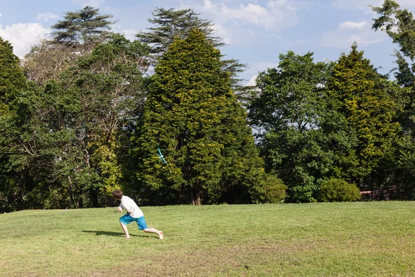 Boy Model Plane — Stock Photo, Image