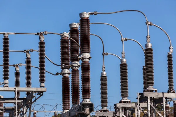 Conexões de cabo de transformador de eletricidade — Fotografia de Stock