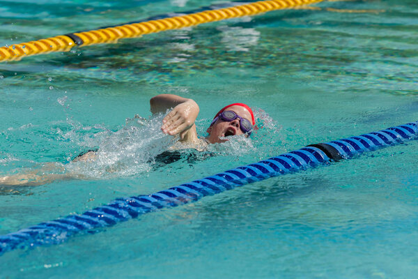 Girl Swim Race