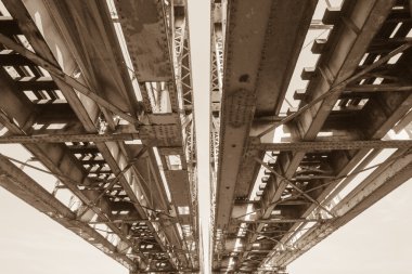 Köprü çelik yapı sepya