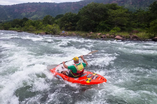 Action de la rivière Kayaks — Photo