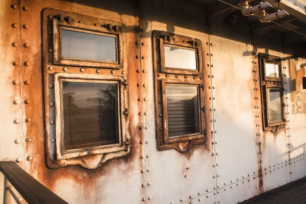 Ship Metal Rivets Porthole — Stock Photo, Image