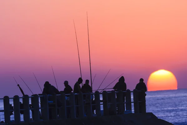 漁師日の出海桟橋 — ストック写真