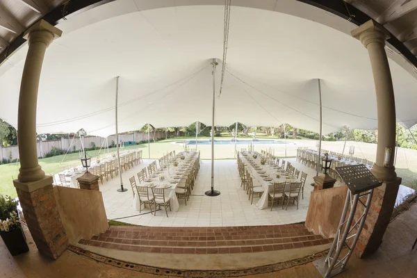 Tent Dining Decor Party — Stock Photo, Image