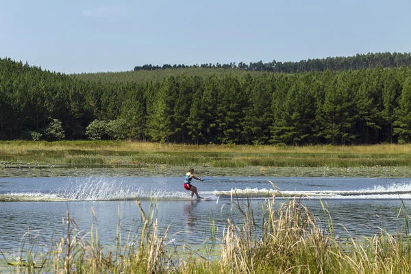 Teenager Water-Skiing — Stock Photo, Image