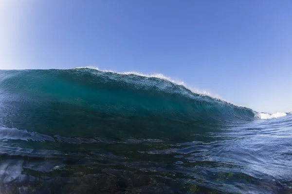 Wave Crashing Swimming Reef  Blue — Stock Photo, Image