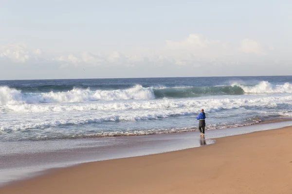 Fisherman Beach Waves — Zdjęcie stockowe